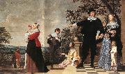 OOST, Jacob van, the Elder Portrait of a Bruges Family a oil painting reproduction